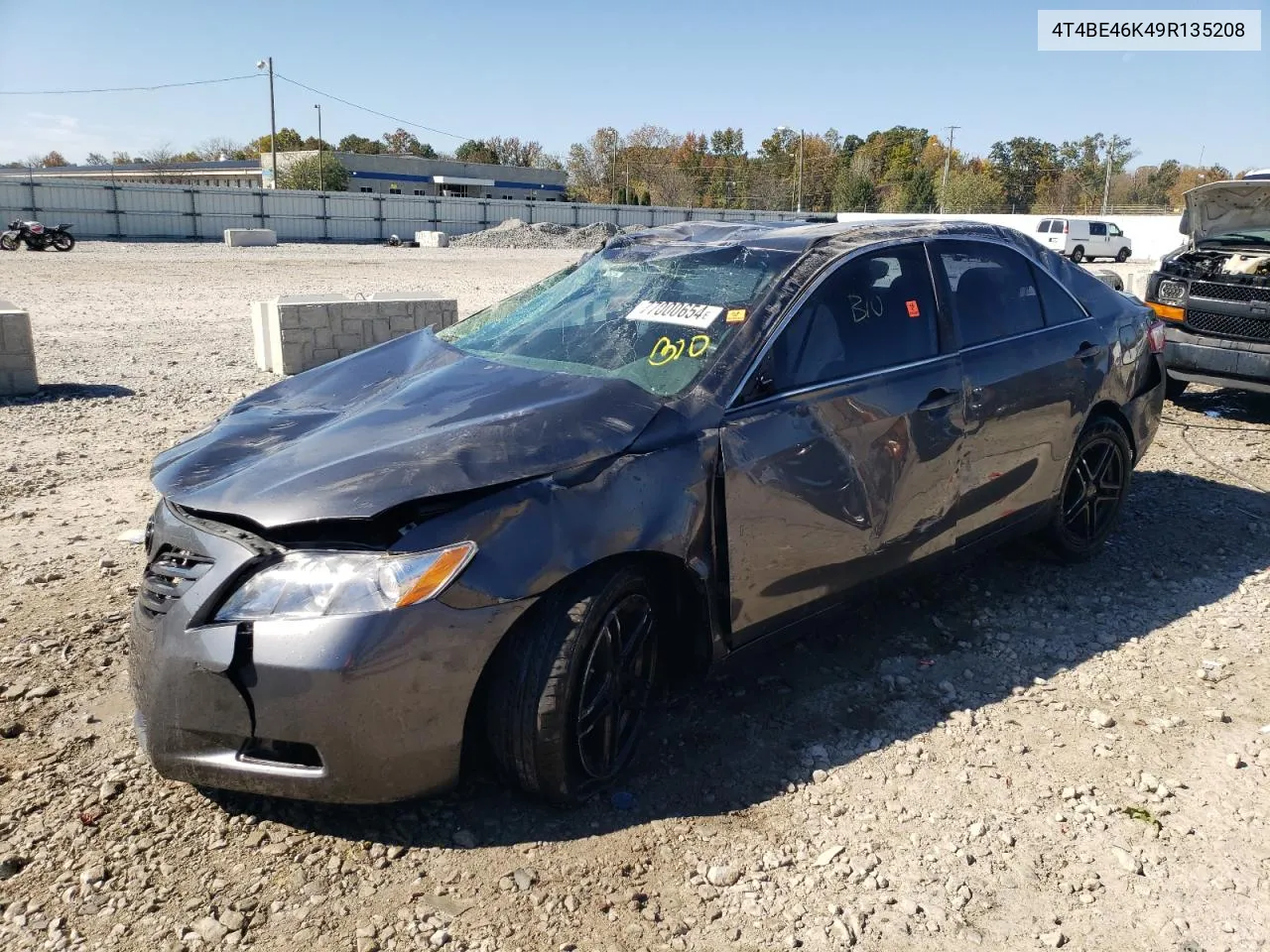 2009 Toyota Camry Base VIN: 4T4BE46K49R135208 Lot: 77000654