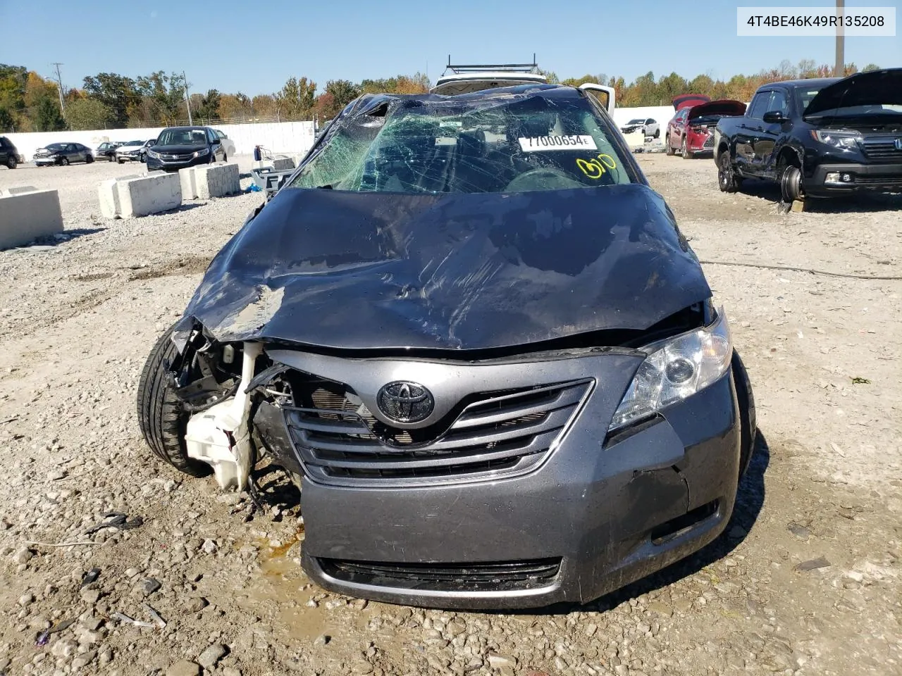 2009 Toyota Camry Base VIN: 4T4BE46K49R135208 Lot: 77000654