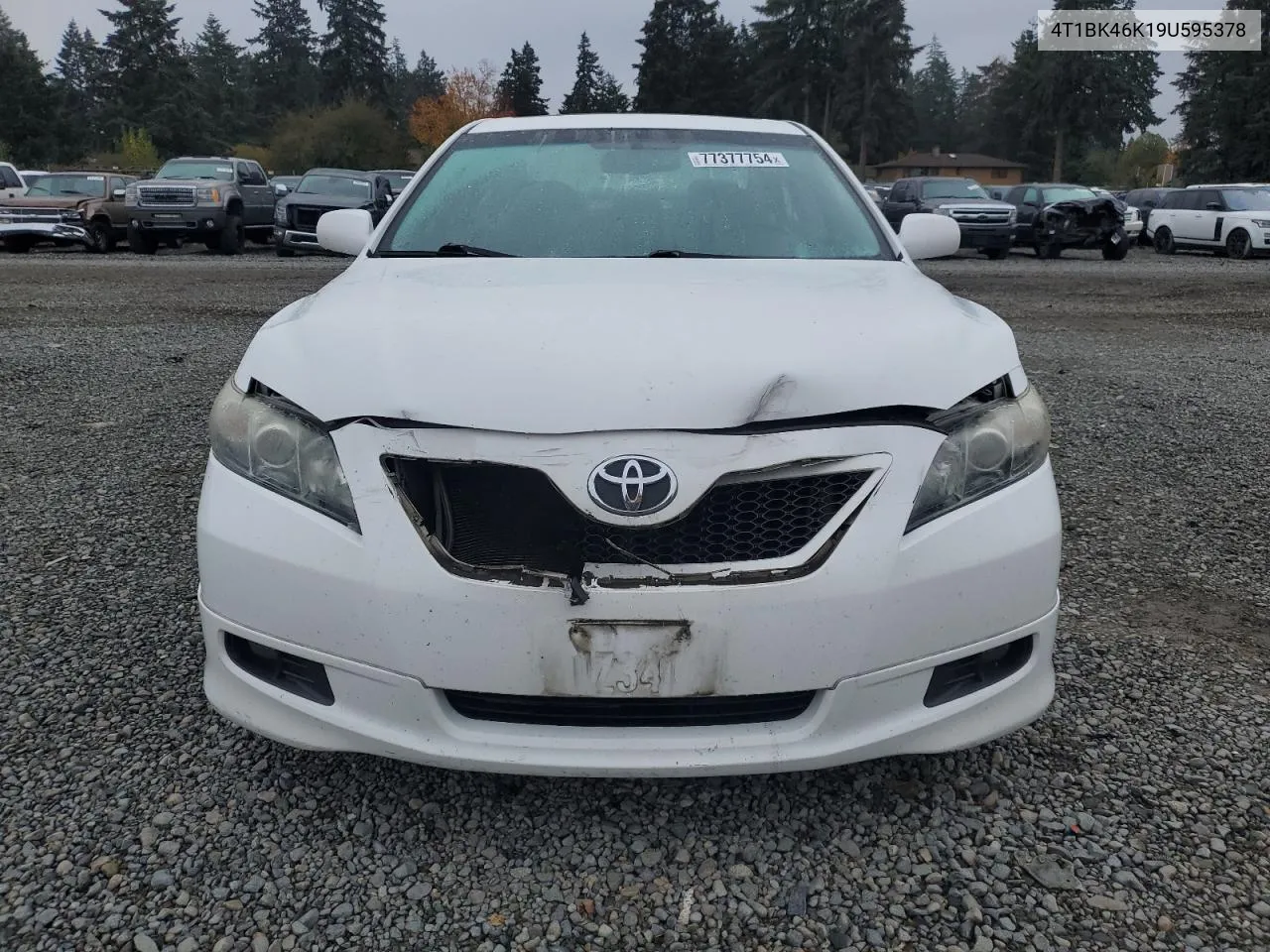 2009 Toyota Camry Se VIN: 4T1BK46K19U595378 Lot: 77377754