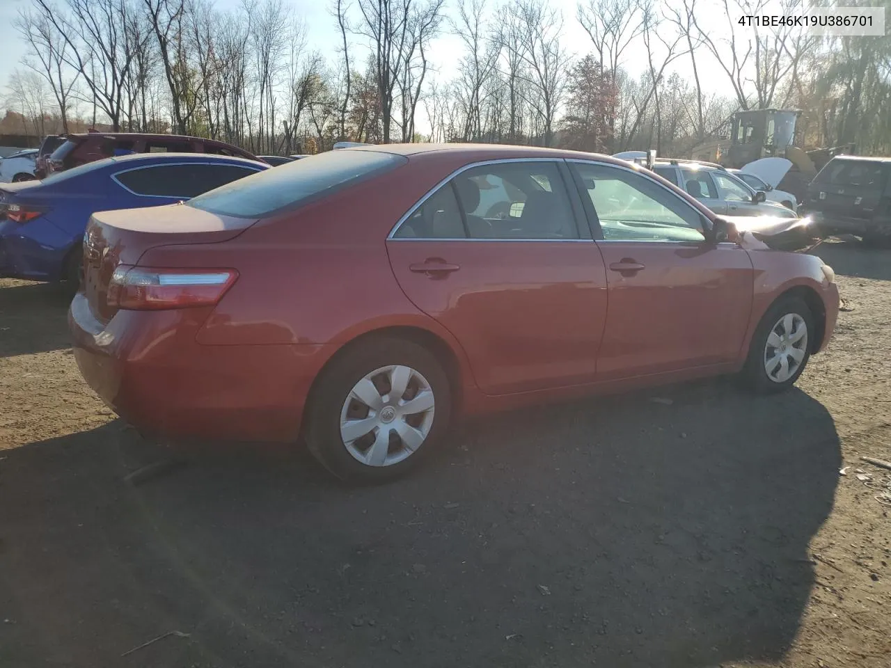 2009 Toyota Camry Base VIN: 4T1BE46K19U386701 Lot: 77437834