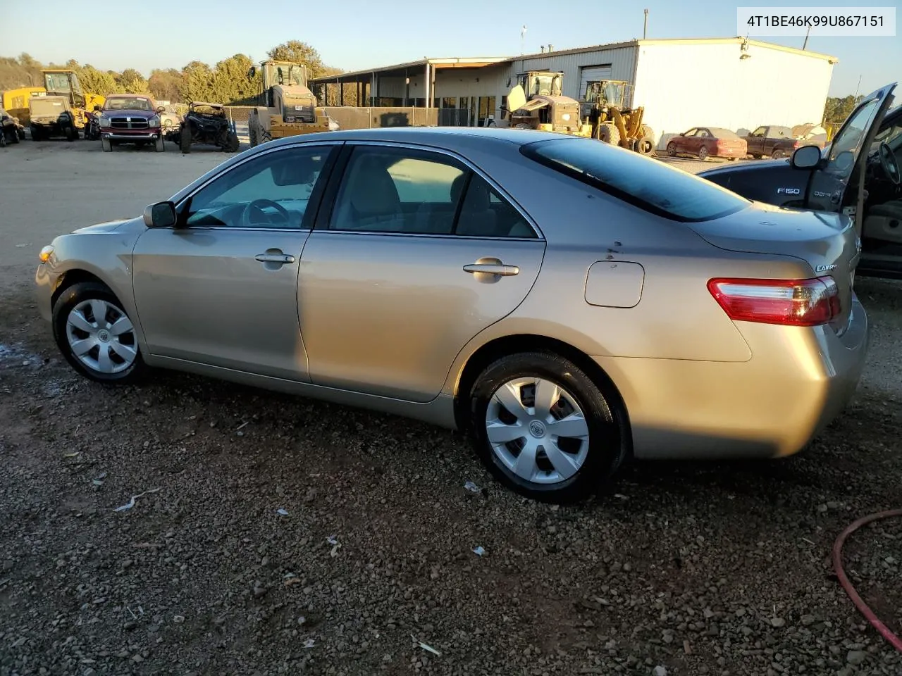 2009 Toyota Camry Base VIN: 4T1BE46K99U867151 Lot: 77485294