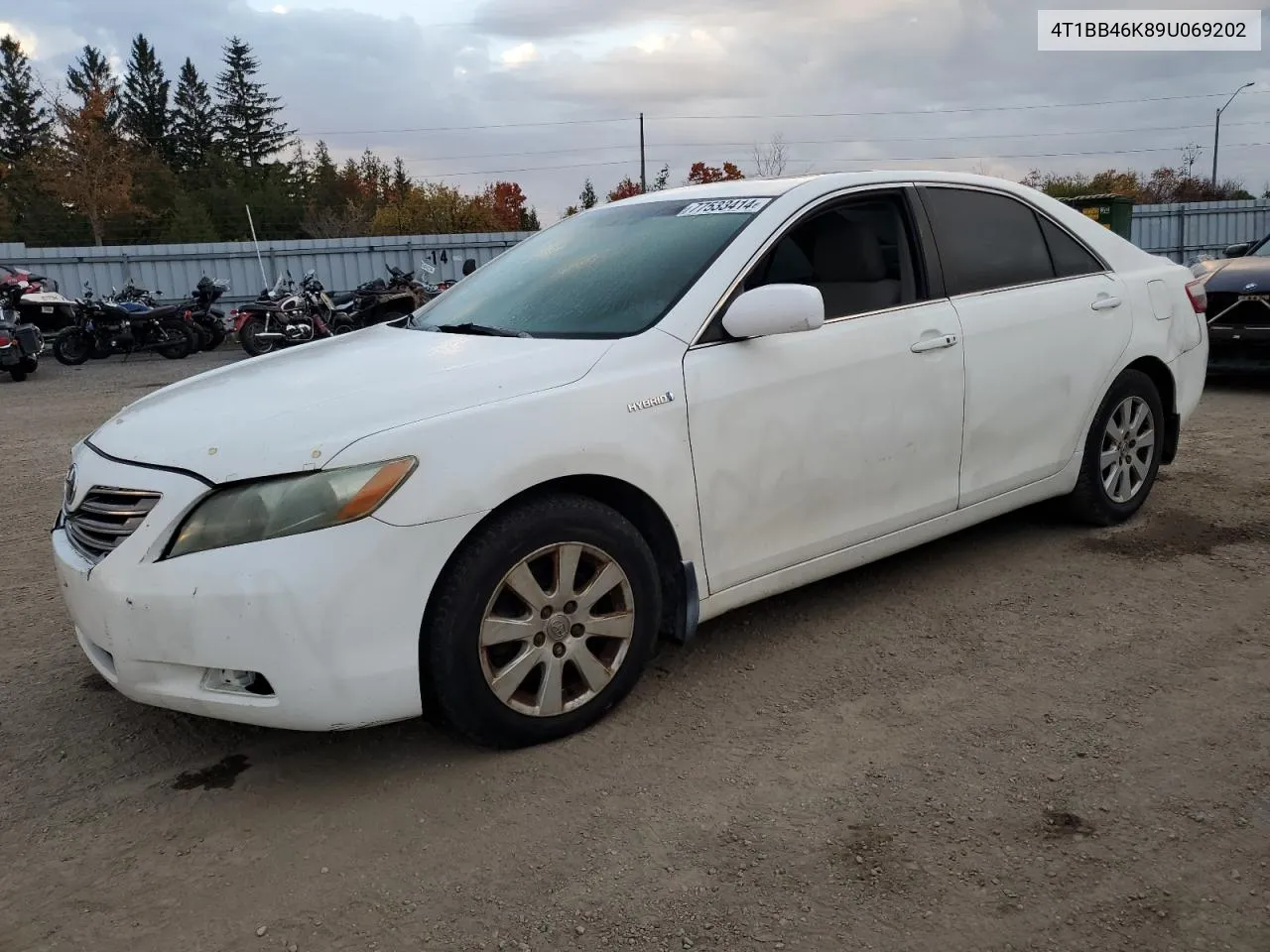 2009 Toyota Camry Hybrid VIN: 4T1BB46K89U069202 Lot: 77533414