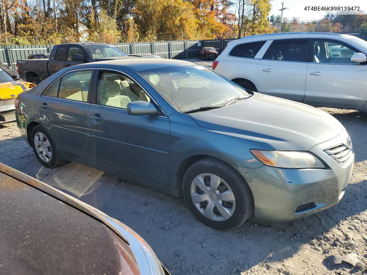 2009 Toyota Camry Base VIN: 4T4BE46K89R139472 Lot: 77584224