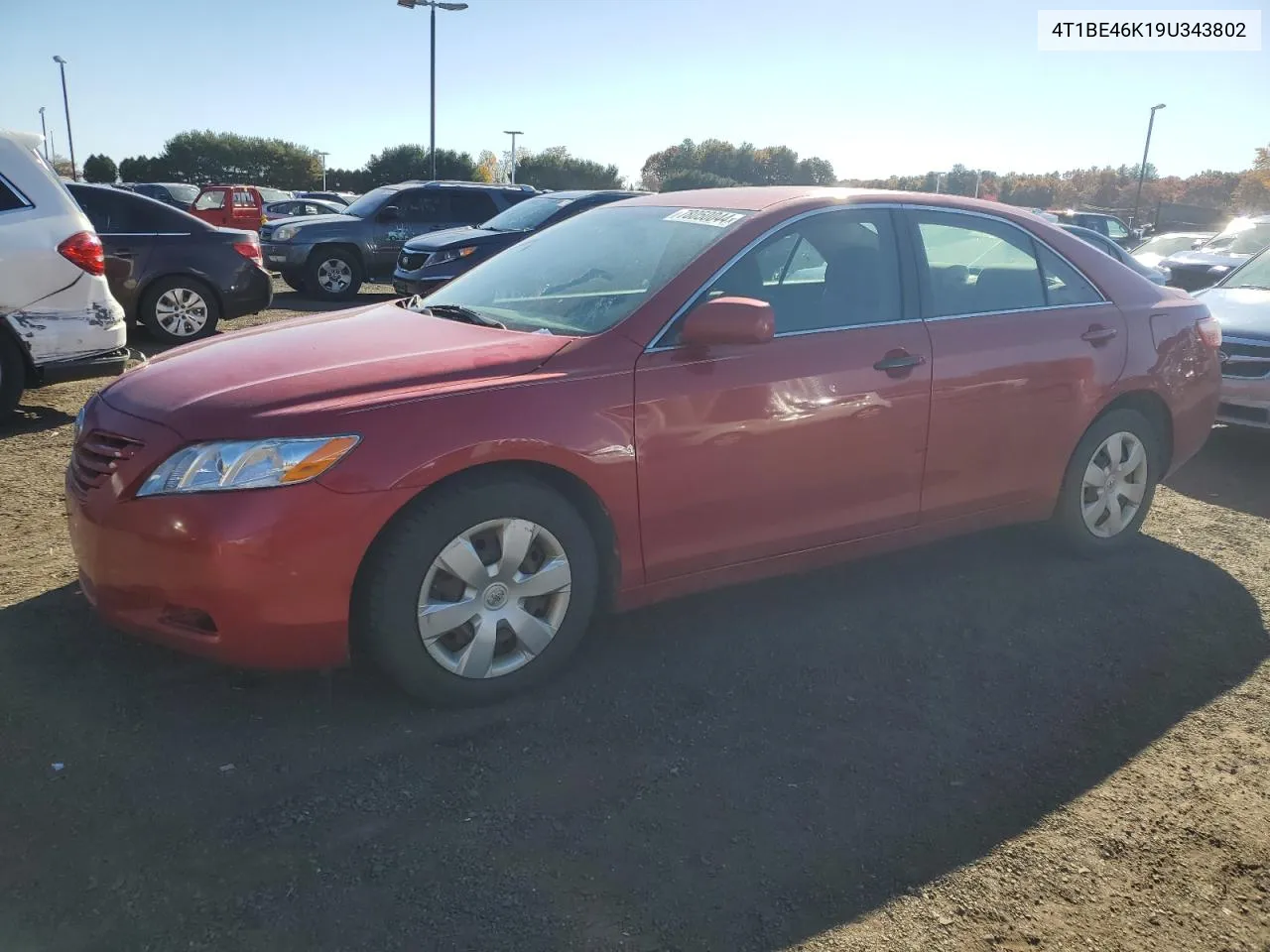 2009 Toyota Camry Base VIN: 4T1BE46K19U343802 Lot: 78050044