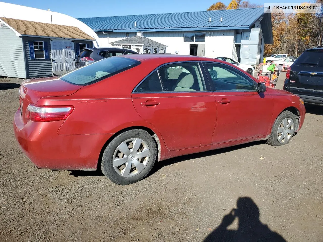 2009 Toyota Camry Base VIN: 4T1BE46K19U343802 Lot: 78050044