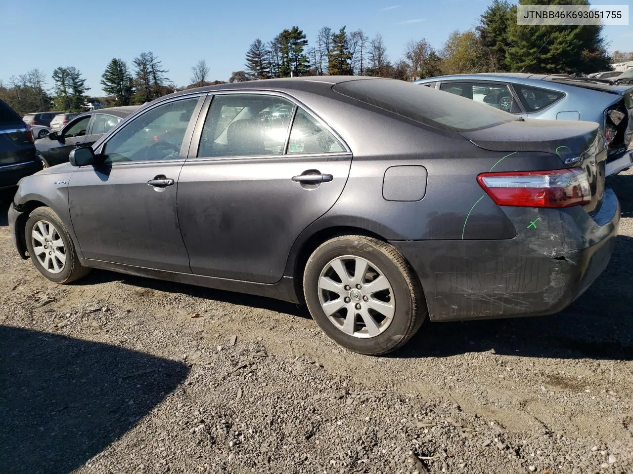 2009 Toyota Camry Hybrid VIN: JTNBB46K693051755 Lot: 78206804