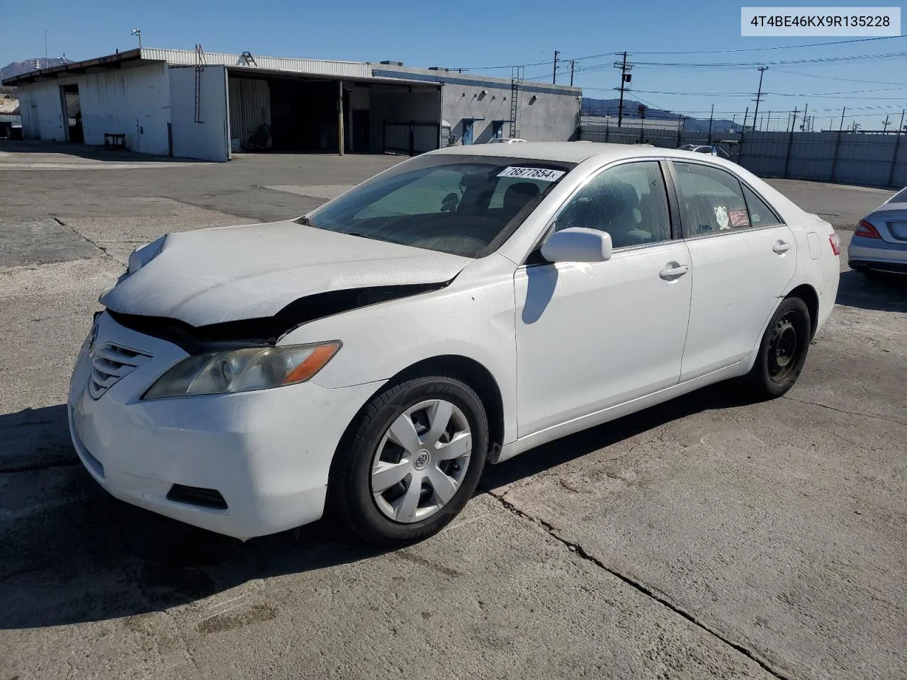 2009 Toyota Camry Base VIN: 4T4BE46KX9R135228 Lot: 78877854