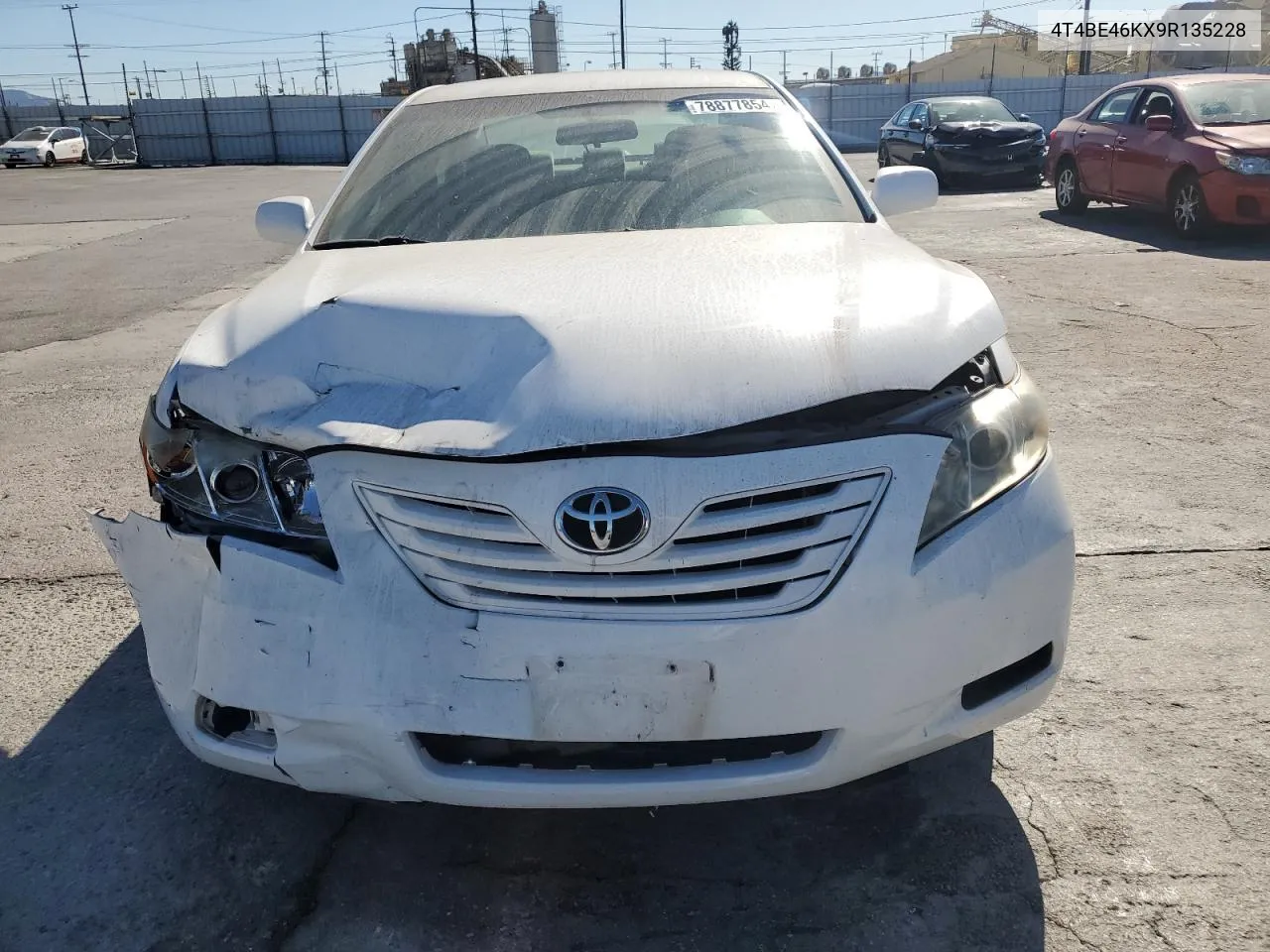 2009 Toyota Camry Base VIN: 4T4BE46KX9R135228 Lot: 78877854