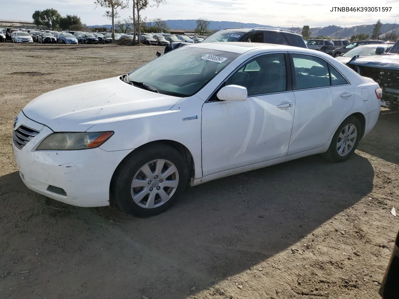 2009 Toyota Camry Hybrid VIN: JTNBB46K393051597 Lot: 79555354