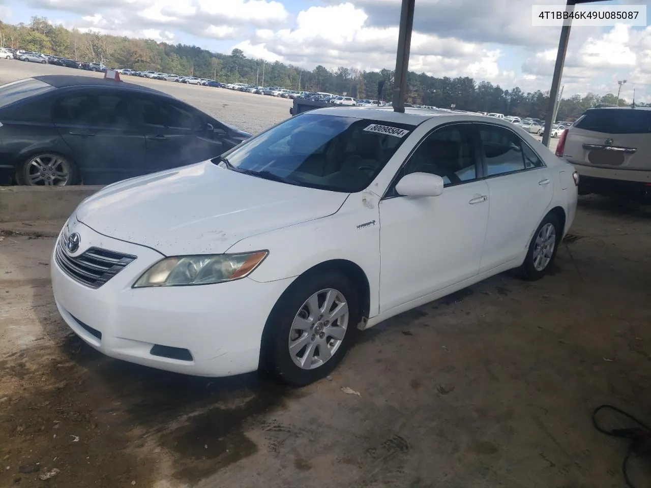 2009 Toyota Camry Hybrid VIN: 4T1BB46K49U085087 Lot: 80098504