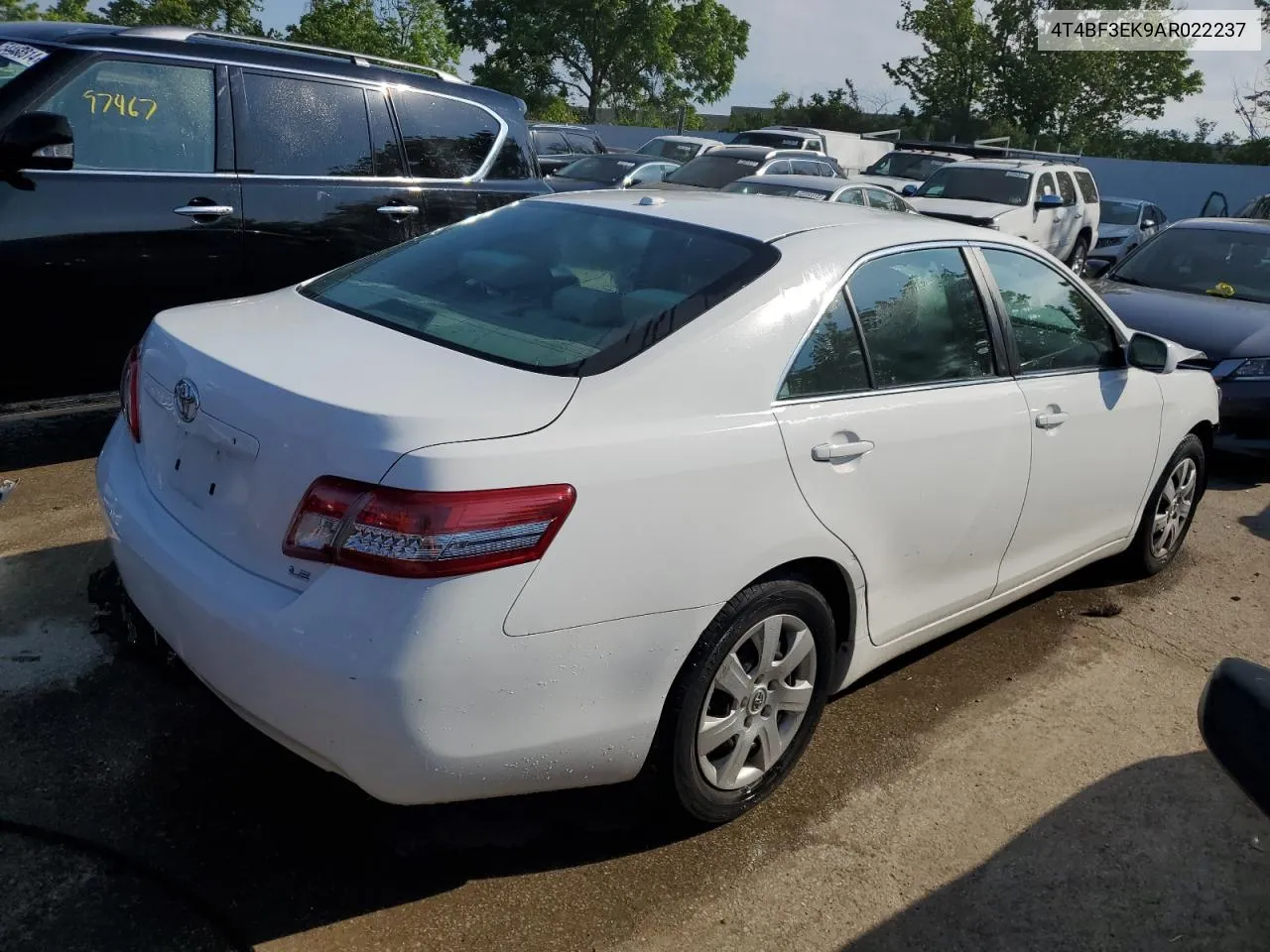 2010 Toyota Camry Base VIN: 4T4BF3EK9AR022237 Lot: 55398054