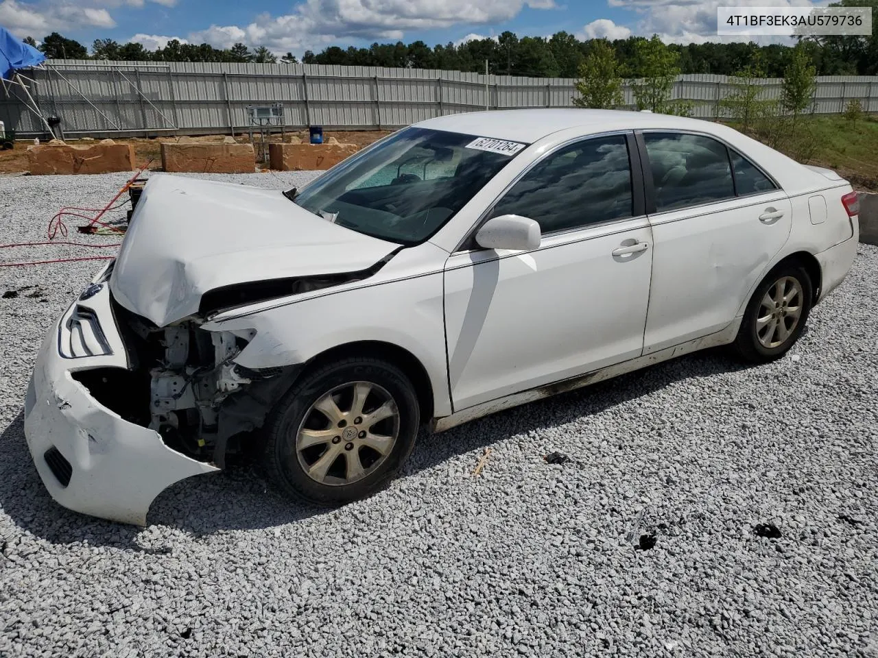 2010 Toyota Camry Base VIN: 4T1BF3EK3AU579736 Lot: 62701264