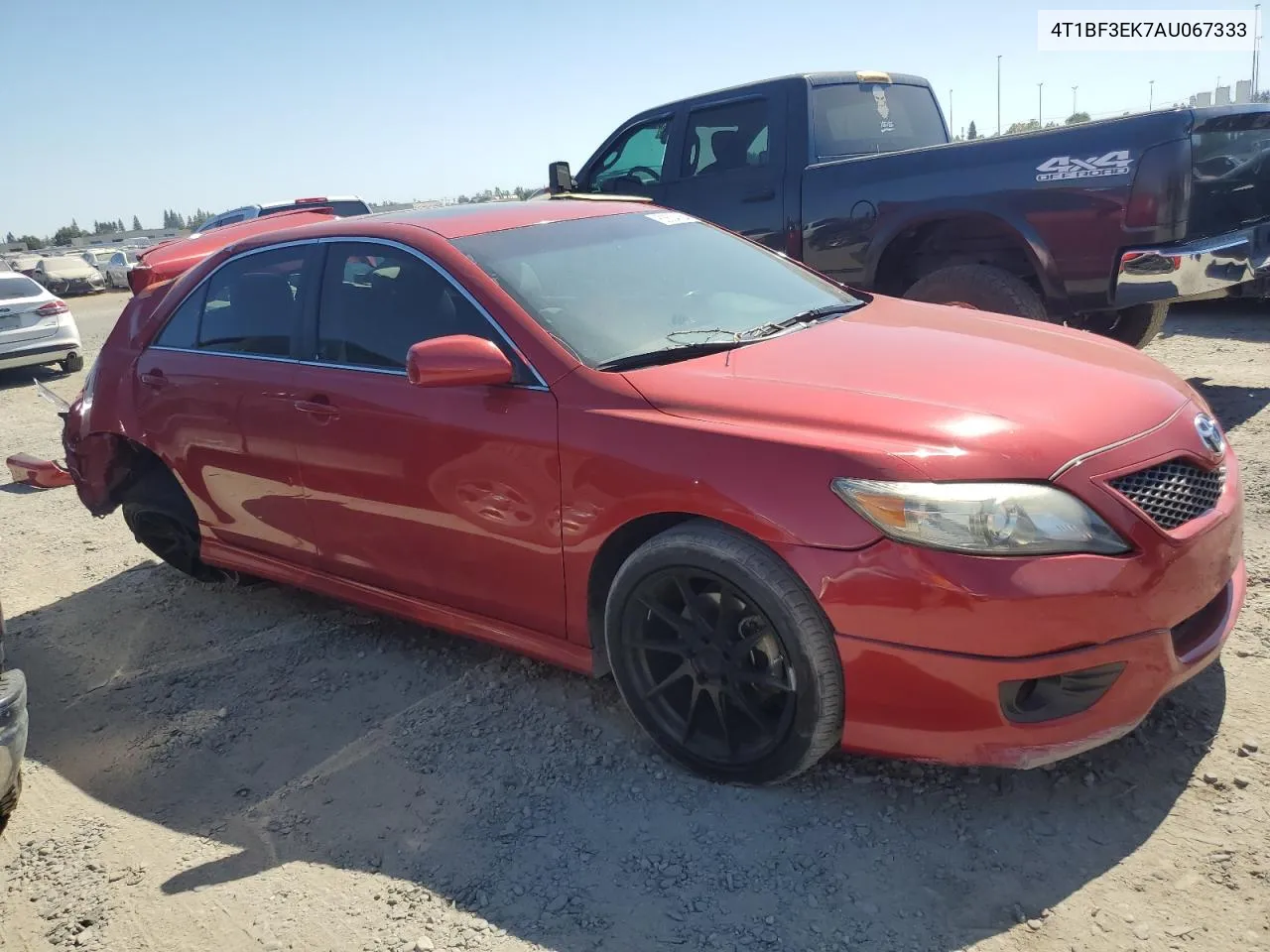 2010 Toyota Camry Base VIN: 4T1BF3EK7AU067333 Lot: 63534084