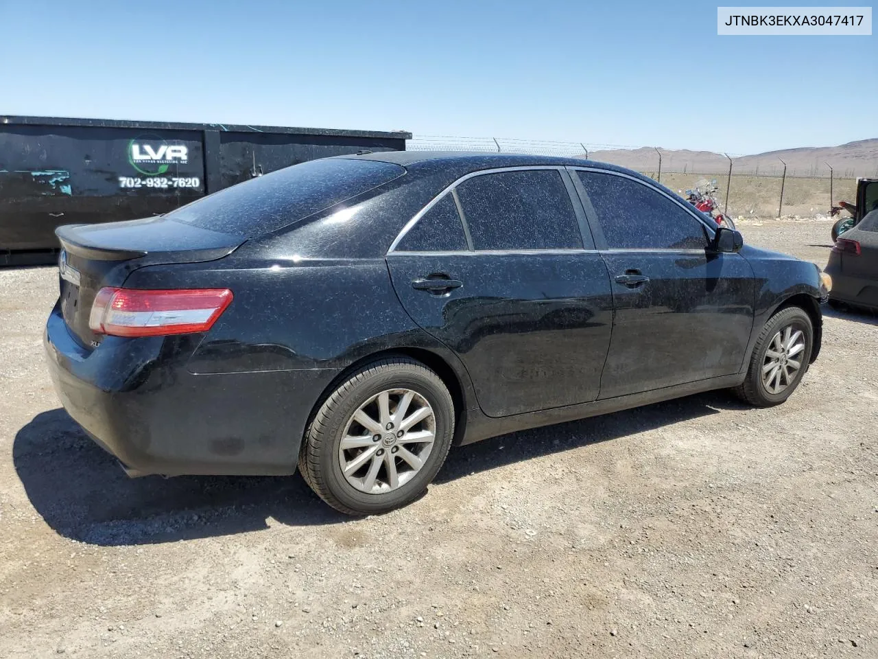 2010 Toyota Camry Se VIN: JTNBK3EKXA3047417 Lot: 66511114