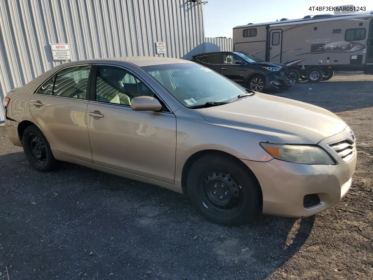 2010 Toyota Camry Base VIN: 4T4BF3EK6AR051243 Lot: 69879594