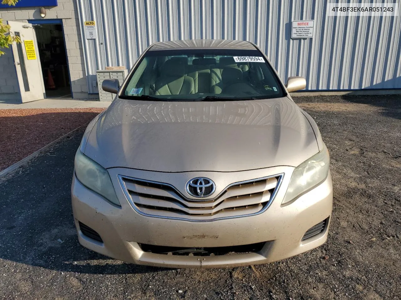 2010 Toyota Camry Base VIN: 4T4BF3EK6AR051243 Lot: 69879594