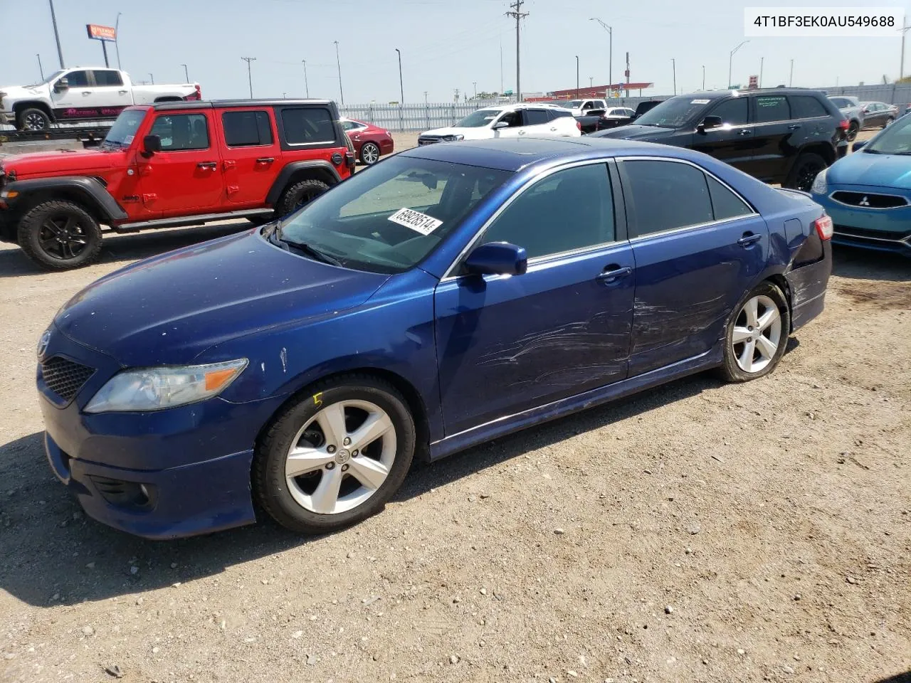 2010 Toyota Camry Base VIN: 4T1BF3EK0AU549688 Lot: 69928514