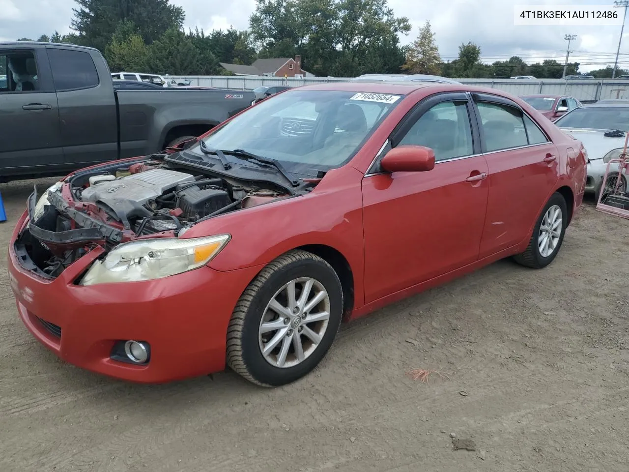 2010 Toyota Camry Se VIN: 4T1BK3EK1AU112486 Lot: 71052654