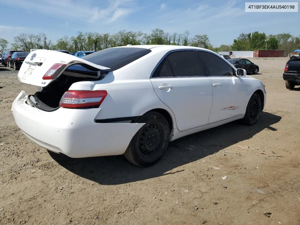 2010 Toyota Camry Base VIN: 4T1BF3EK4AU540198 Lot: 71387724