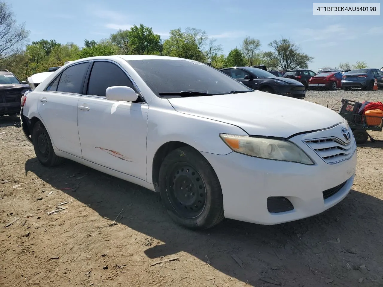 2010 Toyota Camry Base VIN: 4T1BF3EK4AU540198 Lot: 71387724