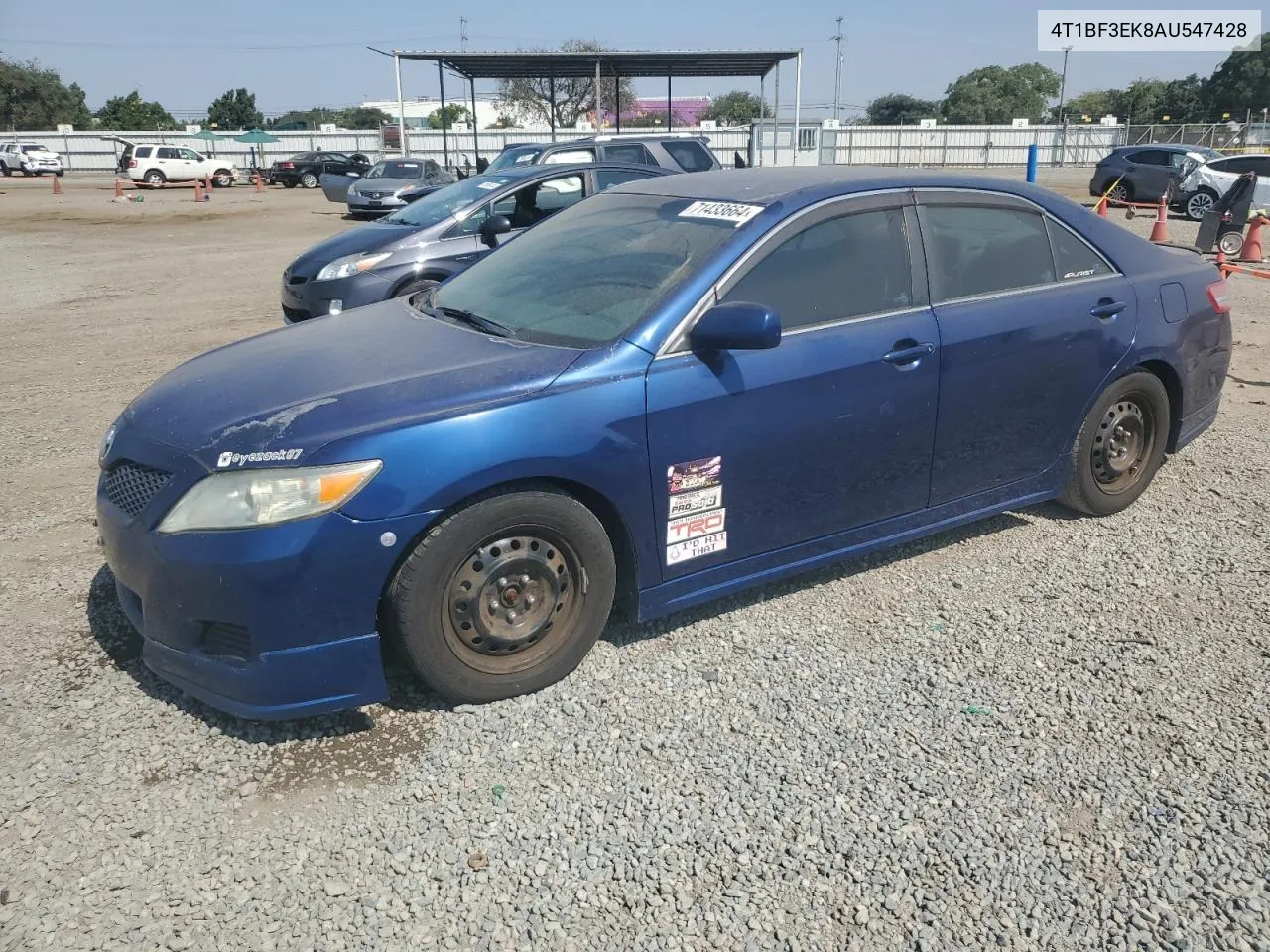 2010 Toyota Camry Base VIN: 4T1BF3EK8AU547428 Lot: 71433664