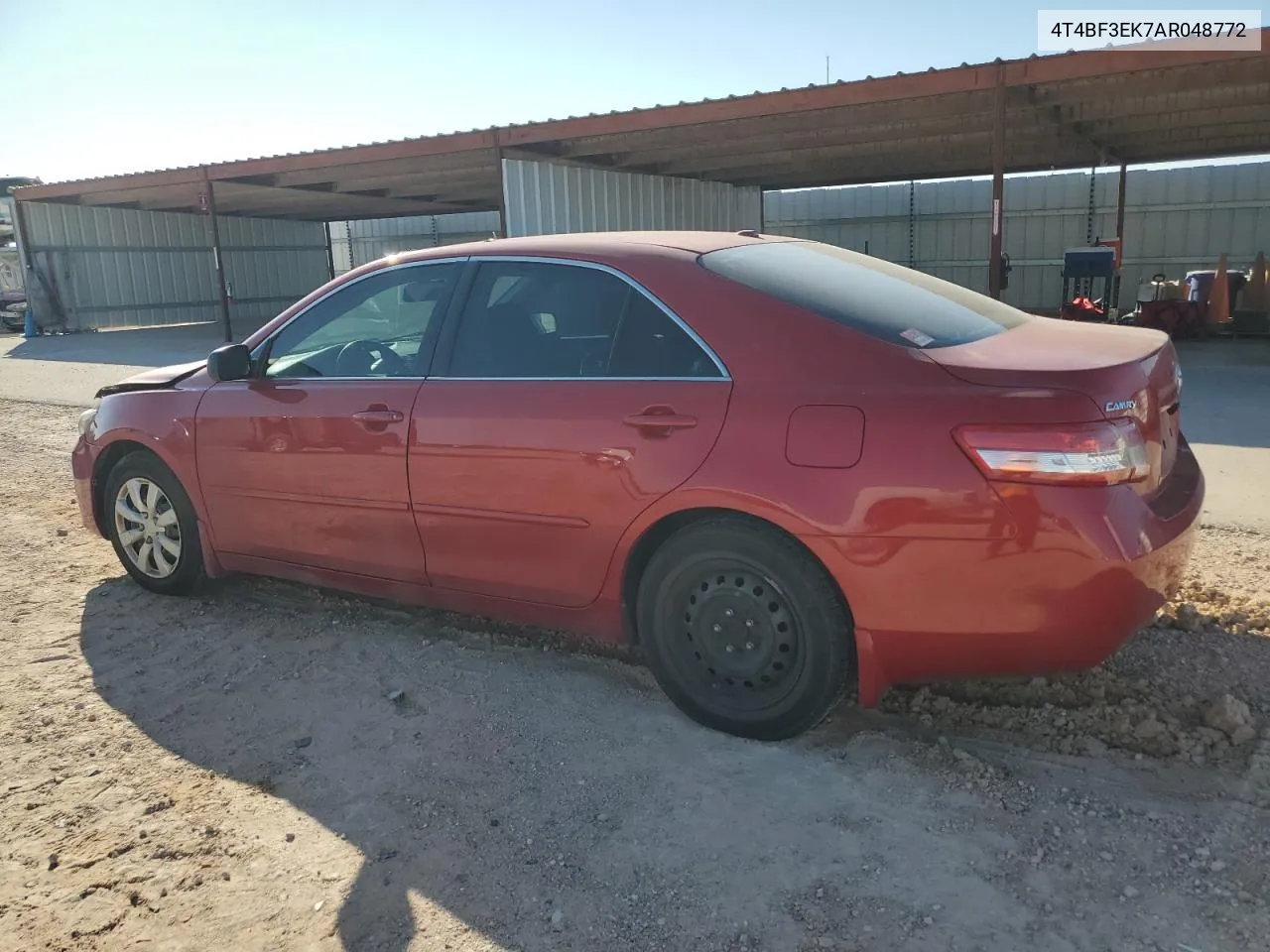 2010 Toyota Camry Base VIN: 4T4BF3EK7AR048772 Lot: 71442264