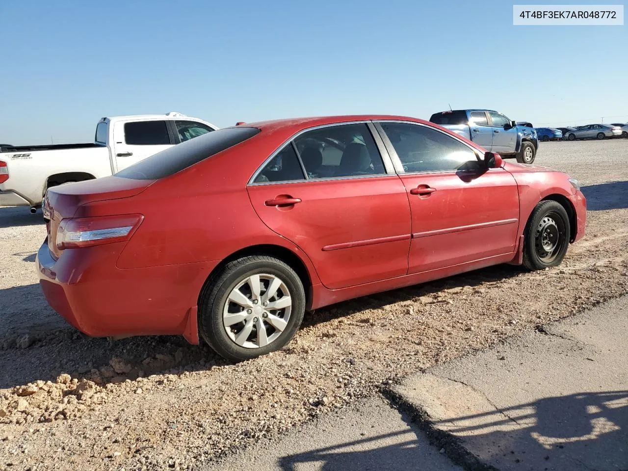 2010 Toyota Camry Base VIN: 4T4BF3EK7AR048772 Lot: 71442264