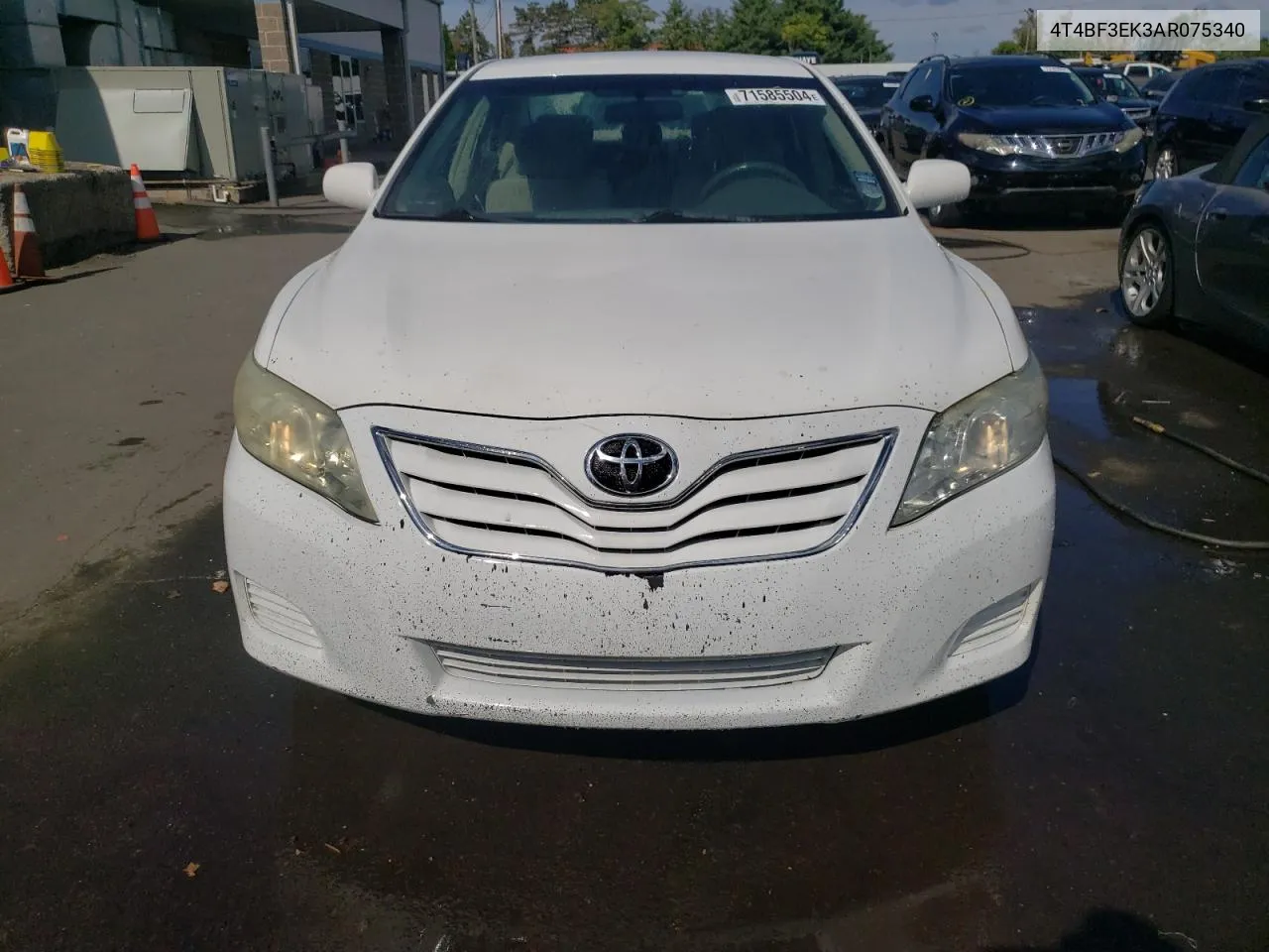 2010 Toyota Camry Base VIN: 4T4BF3EK3AR075340 Lot: 71585504