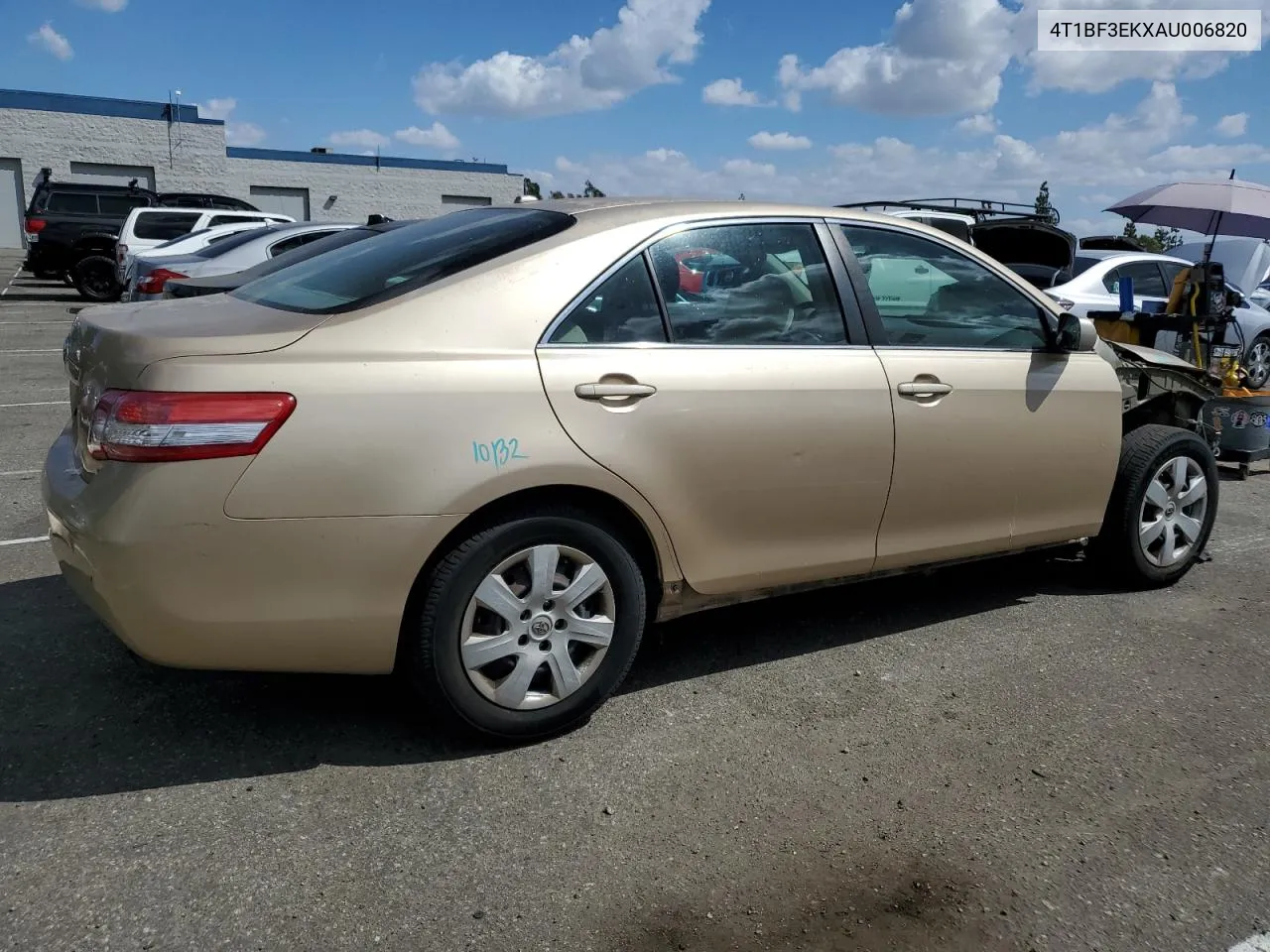 2010 Toyota Camry Base VIN: 4T1BF3EKXAU006820 Lot: 71843274