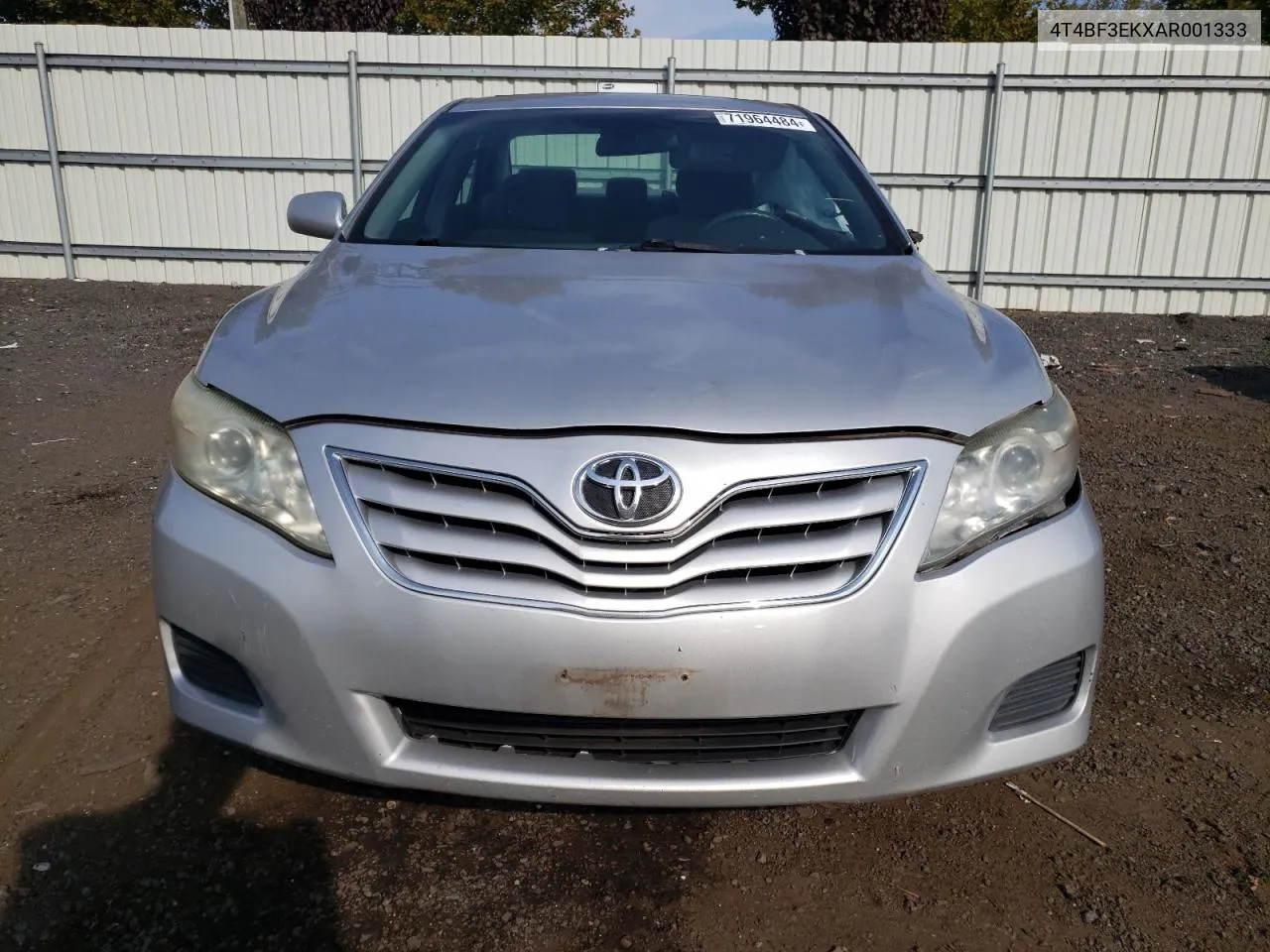 2010 Toyota Camry Base VIN: 4T4BF3EKXAR001333 Lot: 71964484