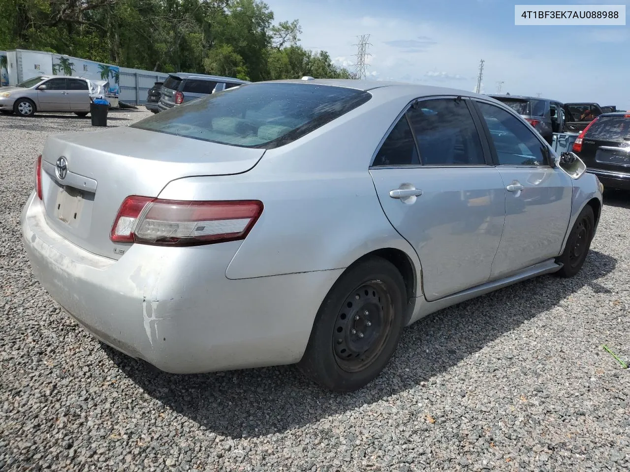 2010 Toyota Camry Base VIN: 4T1BF3EK7AU088988 Lot: 72255674