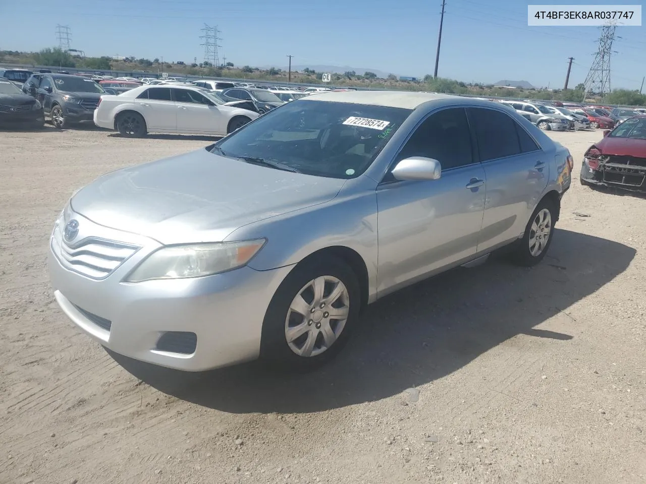 2010 Toyota Camry Base VIN: 4T4BF3EK8AR037747 Lot: 72728574