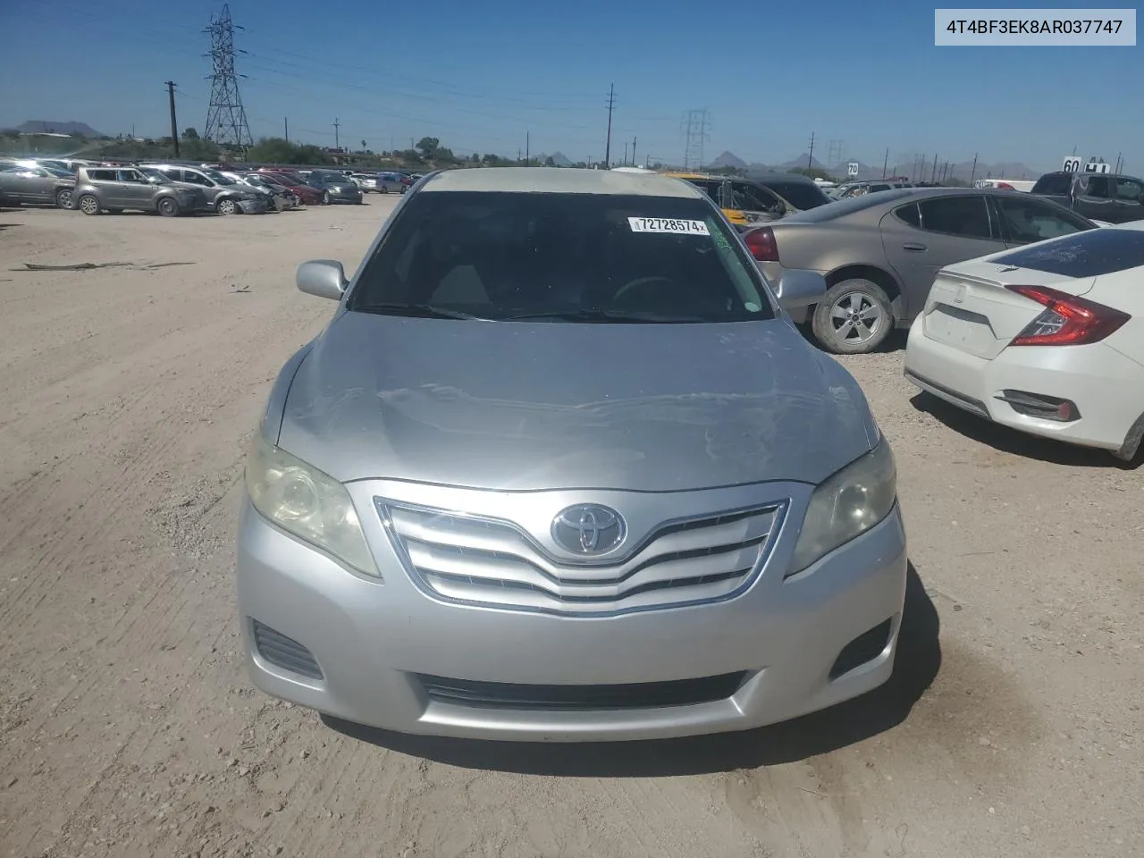 2010 Toyota Camry Base VIN: 4T4BF3EK8AR037747 Lot: 72728574