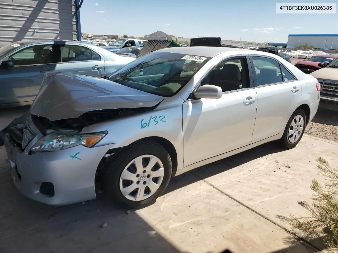 2010 Toyota Camry Base VIN: 4T1BF3EK8AU026385 Lot: 72801464