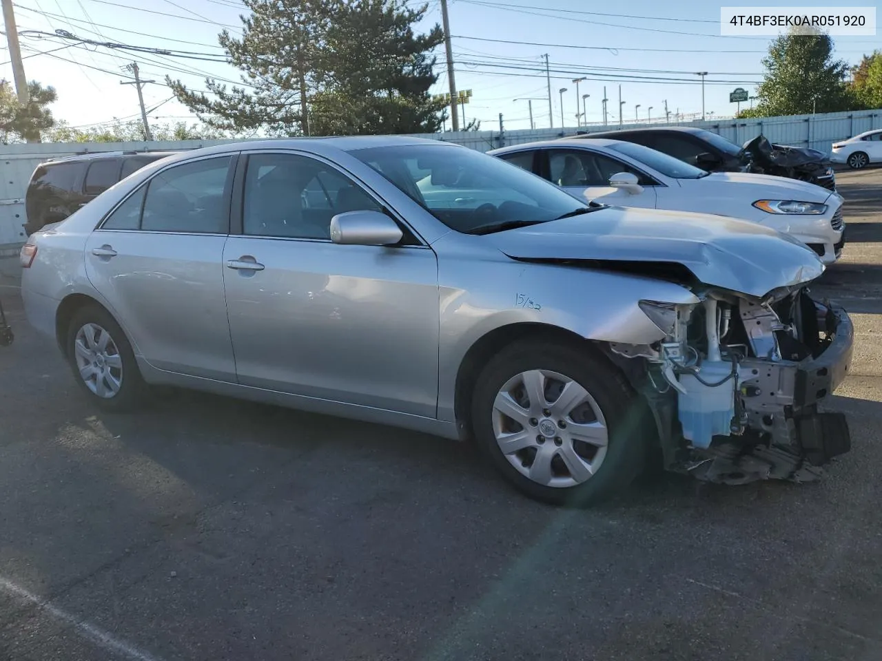 2010 Toyota Camry Base VIN: 4T4BF3EK0AR051920 Lot: 73056594