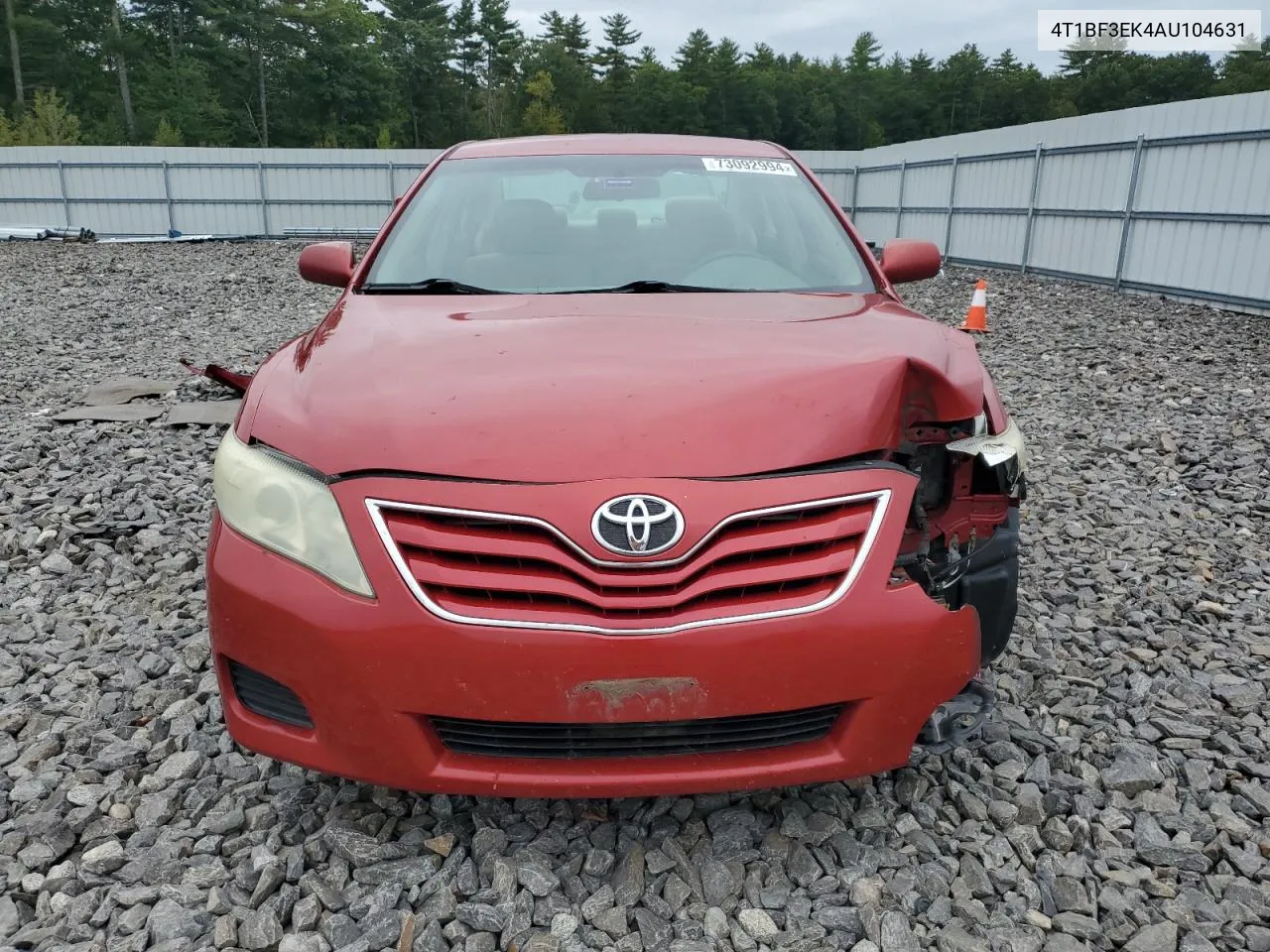 2010 Toyota Camry Base VIN: 4T1BF3EK4AU104631 Lot: 73092994