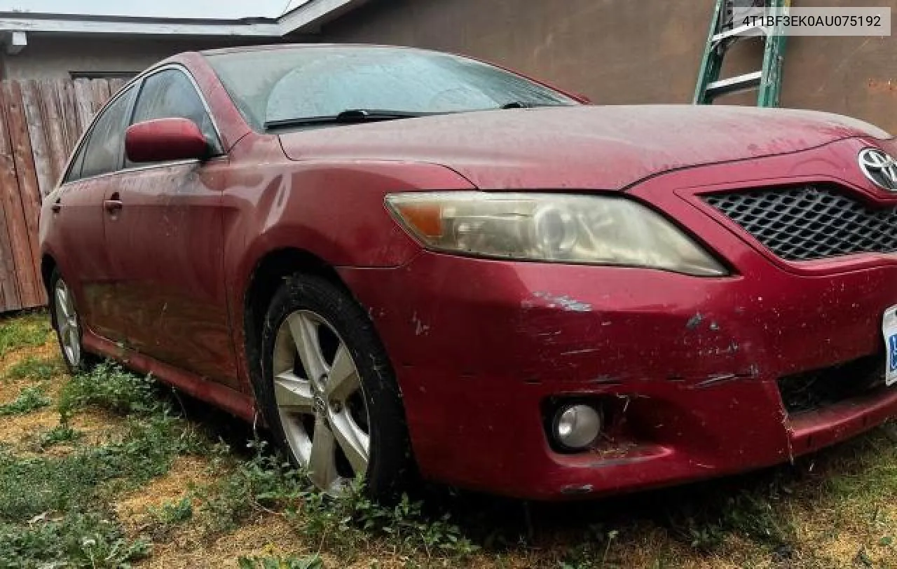 2010 Toyota Camry Base VIN: 4T1BF3EK0AU075192 Lot: 73485024