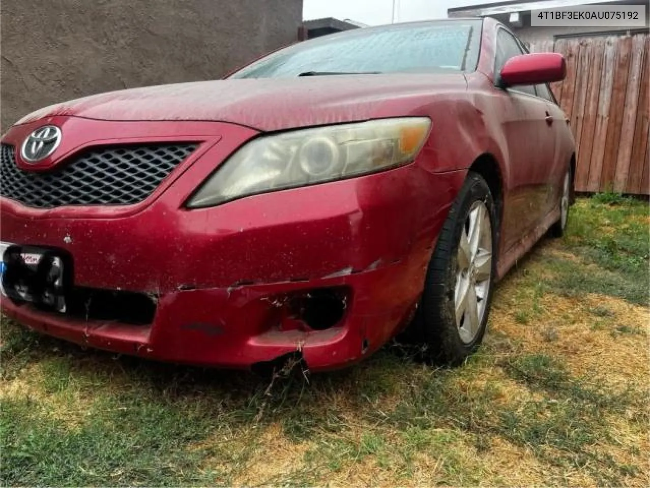 2010 Toyota Camry Base VIN: 4T1BF3EK0AU075192 Lot: 73485024