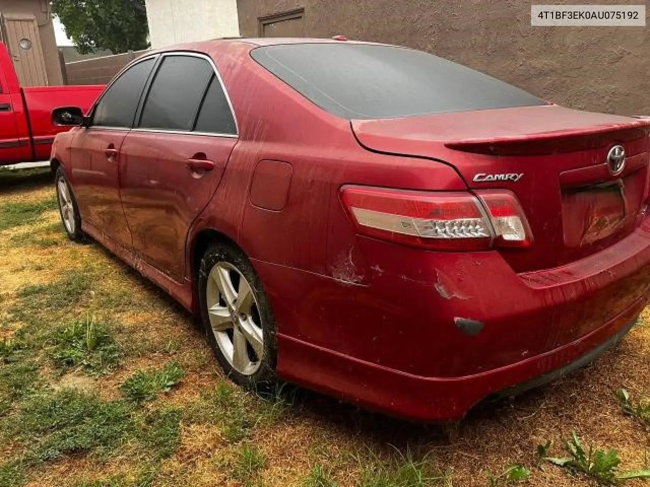 2010 Toyota Camry Base VIN: 4T1BF3EK0AU075192 Lot: 73485024