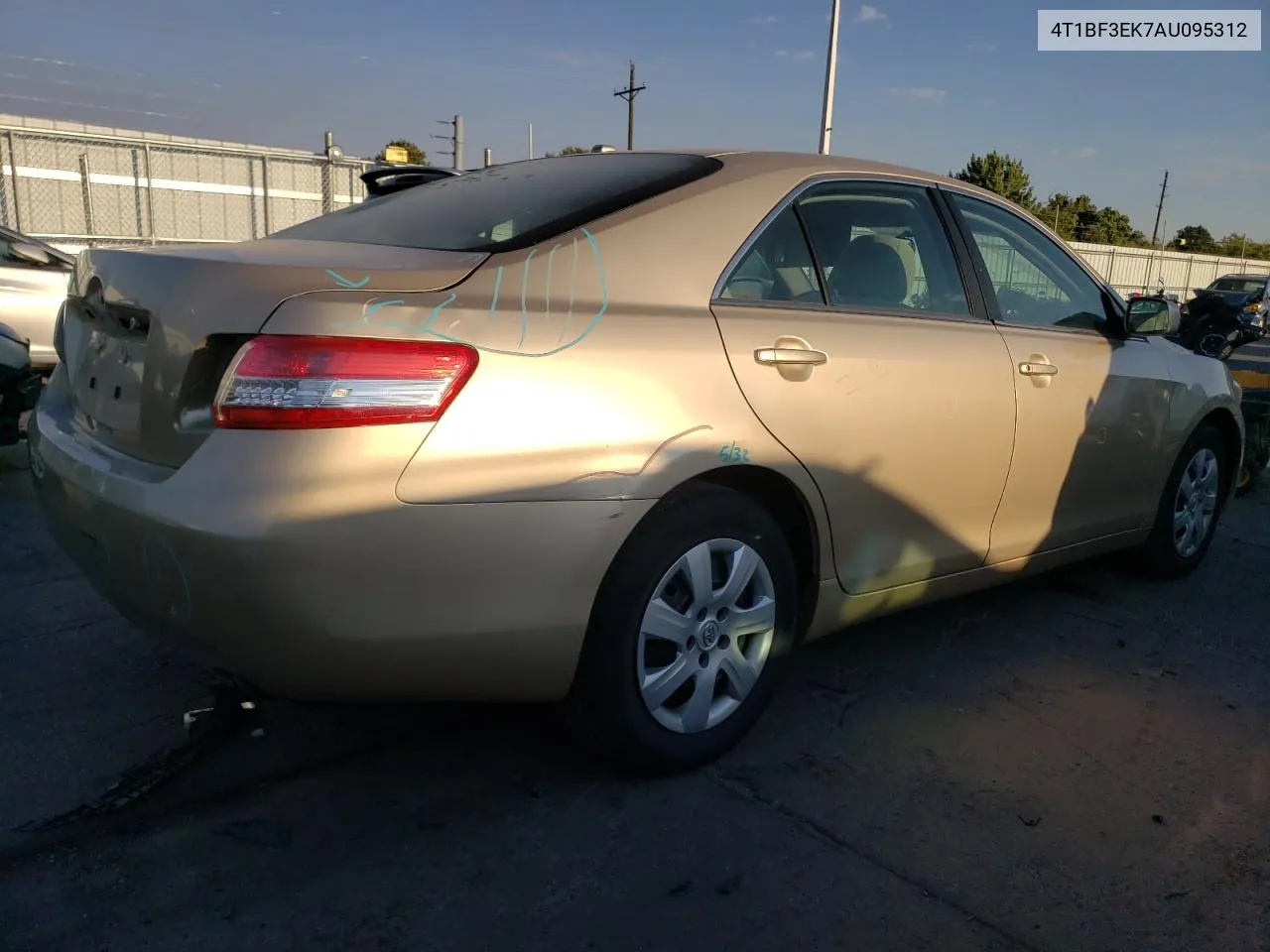 2010 Toyota Camry Base VIN: 4T1BF3EK7AU095312 Lot: 74248444