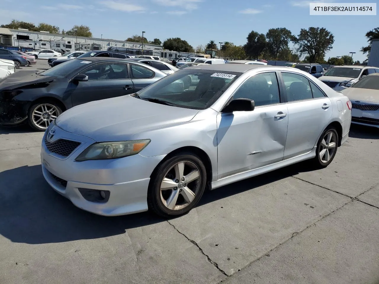 2010 Toyota Camry Base VIN: 4T1BF3EK2AU114574 Lot: 74315114