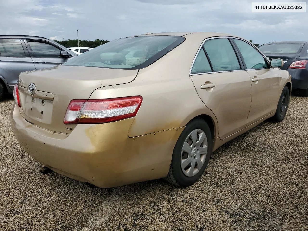 2010 Toyota Camry Base VIN: 4T1BF3EKXAU025822 Lot: 74421884