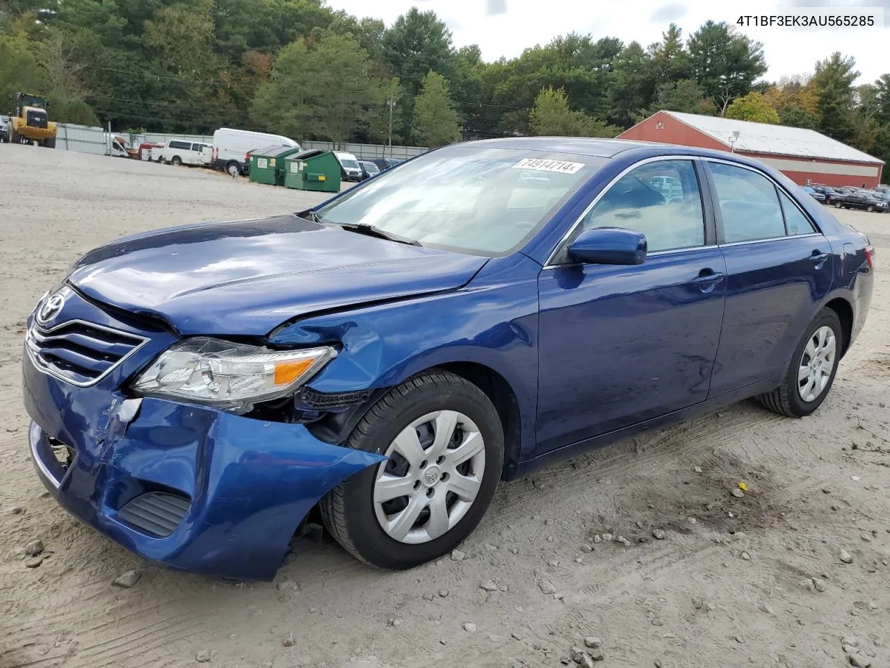 2010 Toyota Camry Base VIN: 4T1BF3EK3AU565285 Lot: 74914714