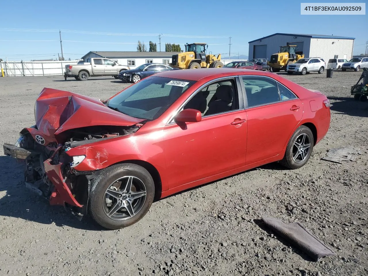 2010 Toyota Camry Base VIN: 4T1BF3EK0AU092509 Lot: 75059674