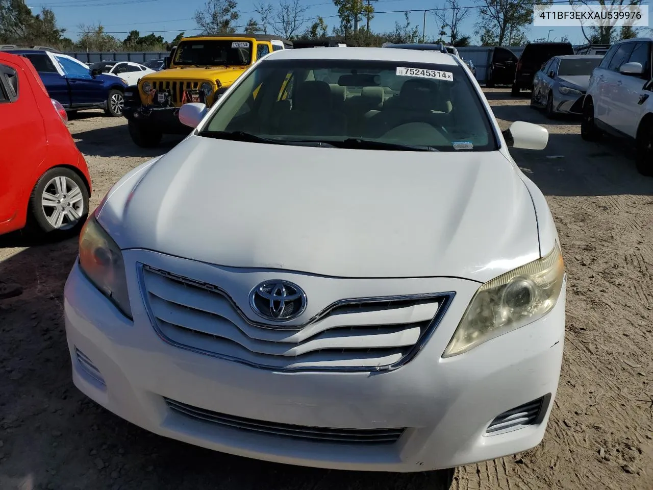 2010 Toyota Camry Base VIN: 4T1BF3EKXAU539976 Lot: 75245314