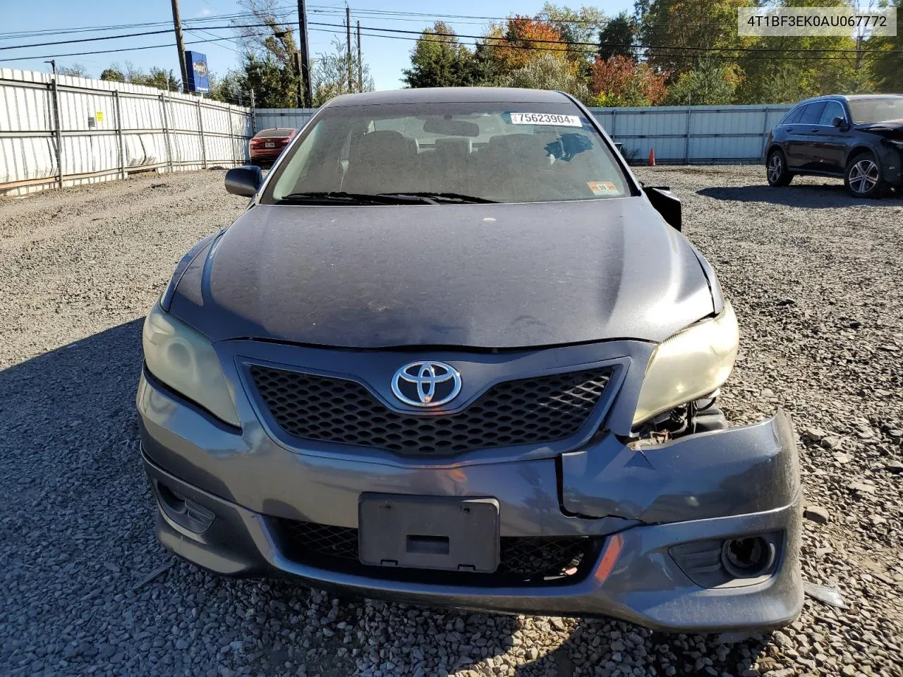 2010 Toyota Camry Base VIN: 4T1BF3EK0AU067772 Lot: 75623904