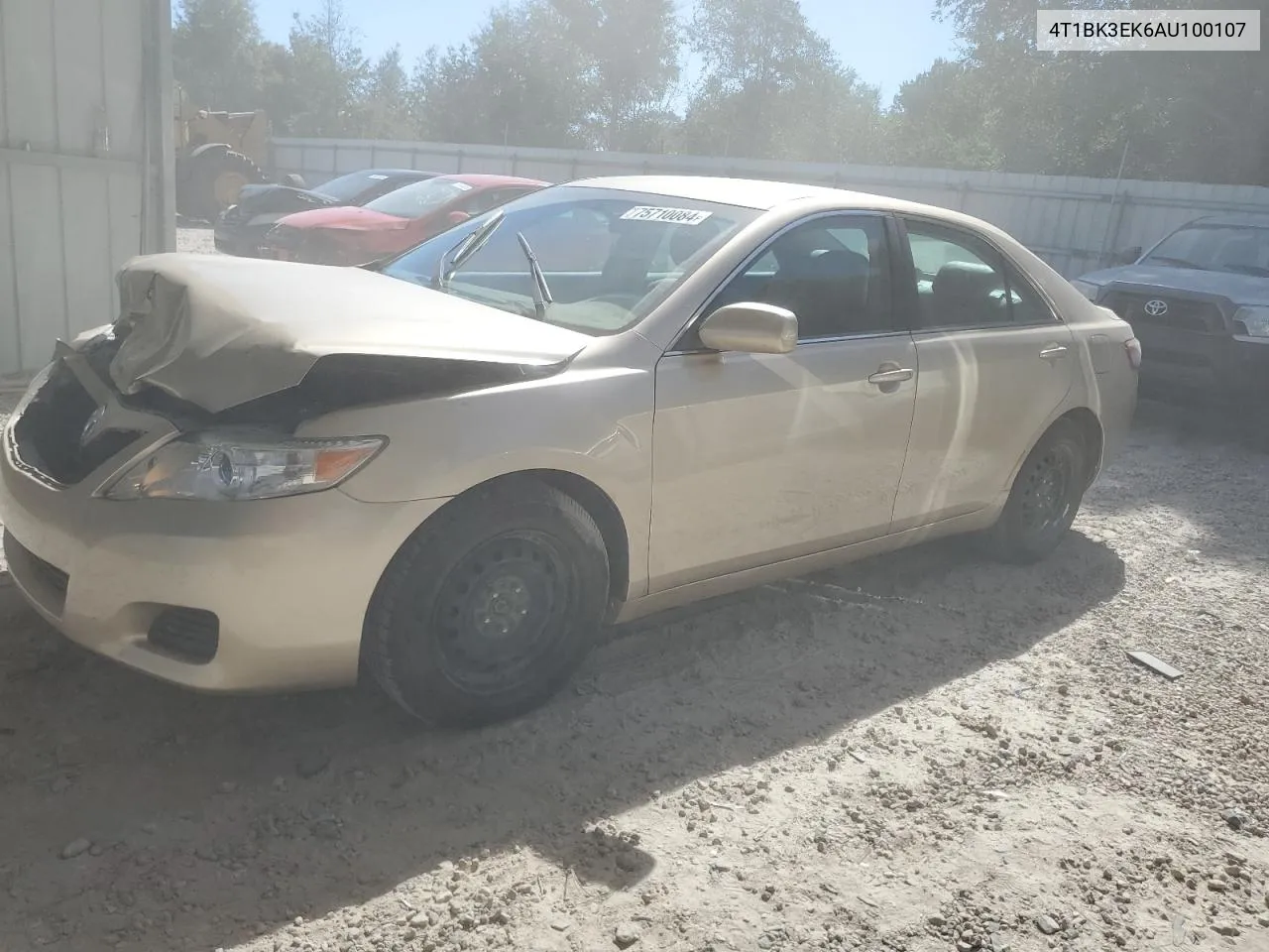 2010 Toyota Camry Se VIN: 4T1BK3EK6AU100107 Lot: 75710084