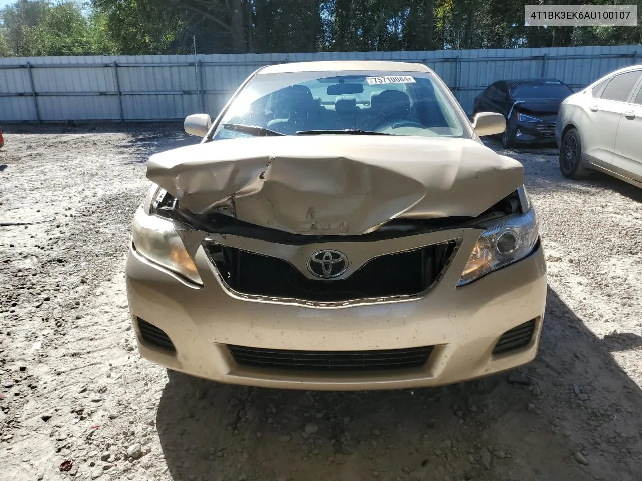 2010 Toyota Camry Se VIN: 4T1BK3EK6AU100107 Lot: 75710084