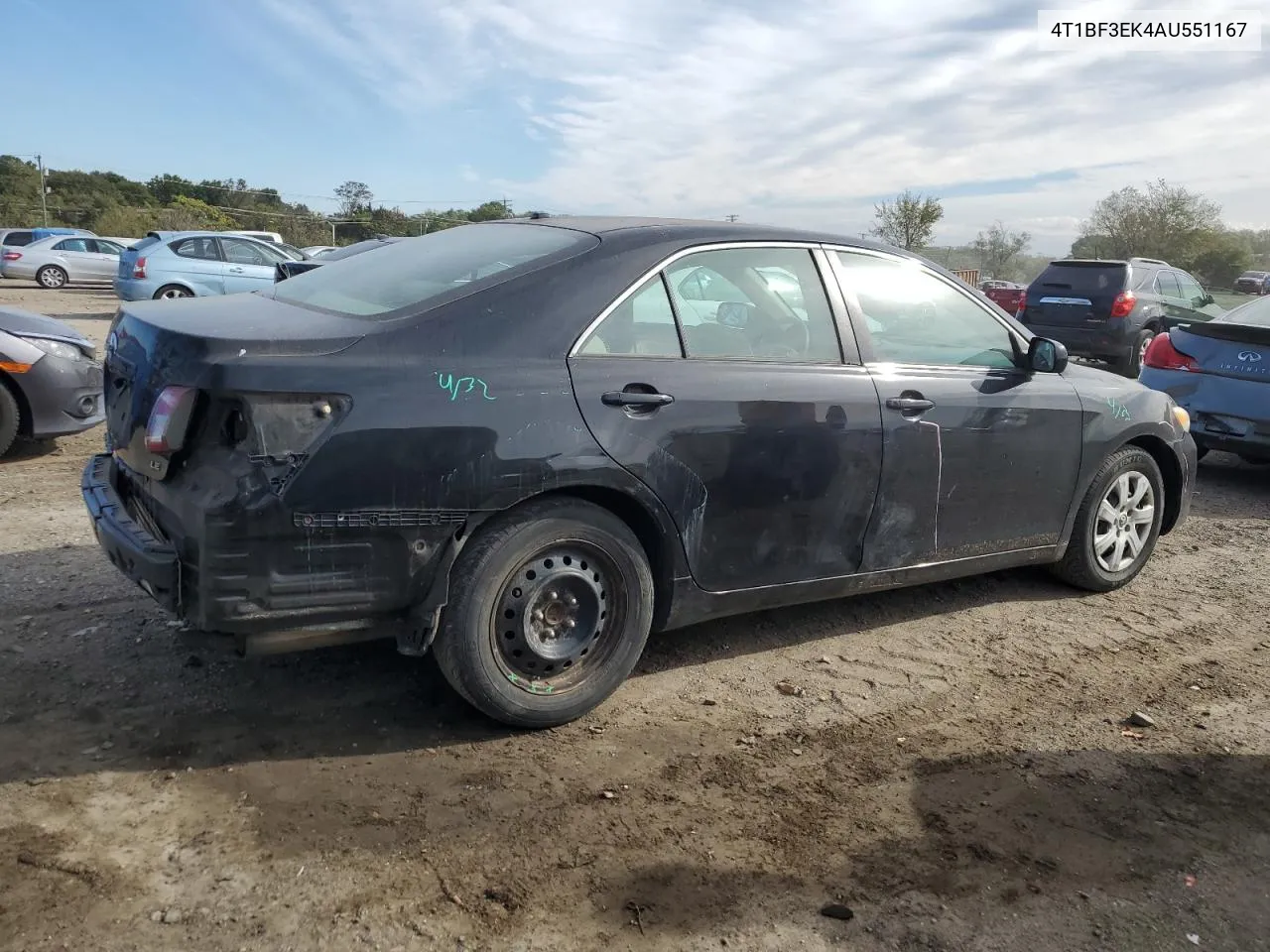 2010 Toyota Camry Base VIN: 4T1BF3EK4AU551167 Lot: 75729484