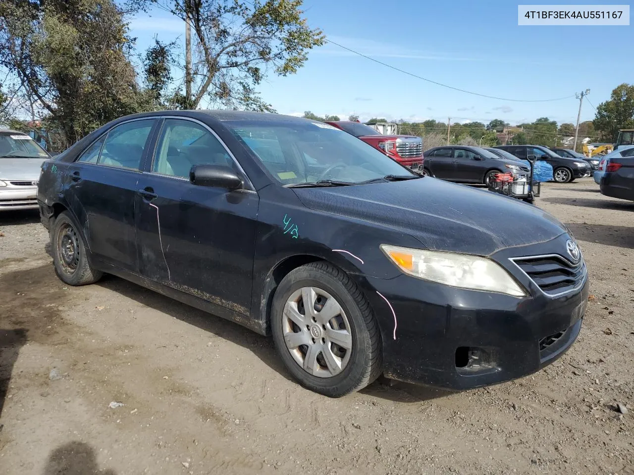 2010 Toyota Camry Base VIN: 4T1BF3EK4AU551167 Lot: 75729484